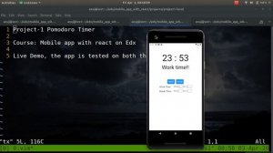 Pomodoro Counter, with react native
