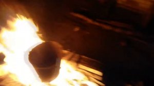 Горящее масло и вода