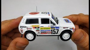 Моделька машины НИВА ВАЗ 2121 ралли Париж - Дакар от Деагостини распаковка и обзор. Про машинки!