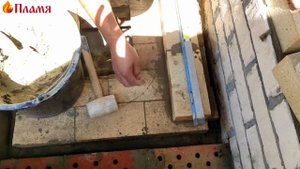 Печка под казан сборка топки до чугунной плиты Рассказывает печник Алексей