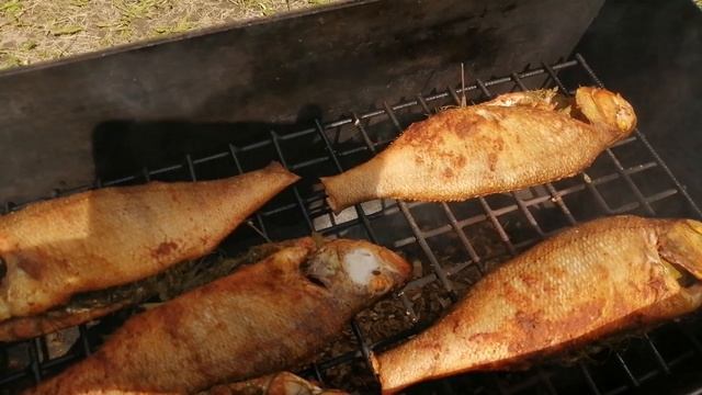 Сейчас коптим только так! Окуньки горячего копчения!