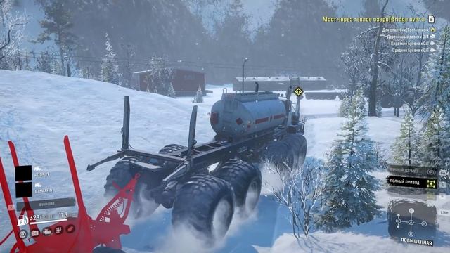 ТУПО ВЗЯЛИ САМЫЙ БОЛЬШОЙ ГРУЗОВИК И ПОСТРОИЛИ ЕЩЕ ОДИН МОСТ! SNOWRUNNER С МОДАМИ