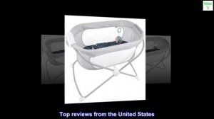 Fisher-Price Soothing View Vibe Bassinet – Moonlight Forest, Folding Portable Baby Cradle