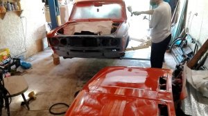 Первый опыт покраски авто краскопультом