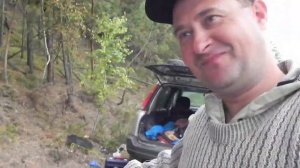 Рыбалка на Енисее. 2 сентября. Хариус печеный на углях. Поймал и зажарил Хариуса