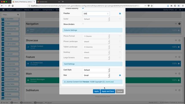 Joomla Content Grid - Gantry 5 Particle смотреть онлайн