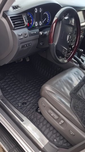5D Коврики Lexus 570 - Черные Соты