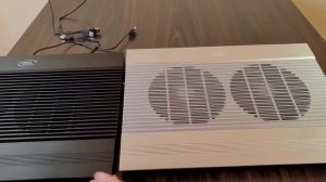 cooler para laptop deep cool N8 plateado vs N8 black