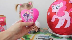 Огромное яйцо с сюрпризом My Little Pony Sweet box открываем игрушки Giant Surprise egg toys