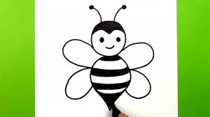 Как нарисовать пчелку