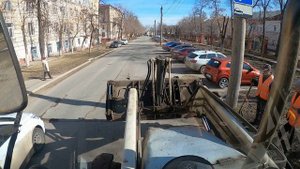 Прибордюрка продолжается.Убрали еще один участок.