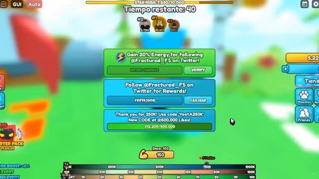 Все коды Roblox Yeet A Friend на июнь 2023 г. смотреть онлайн