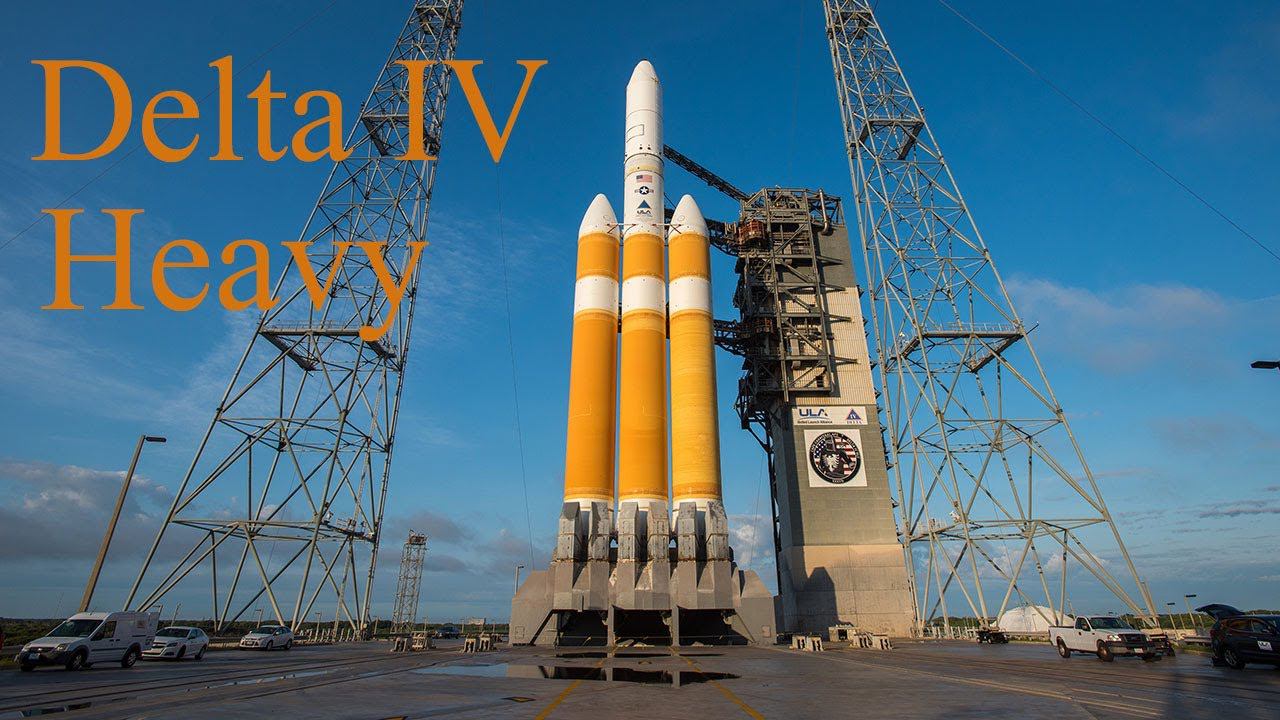 Запуск спутника РН Delta IV Heavy. Launch Of The Delta IV Heavy Launch Vehicle.
