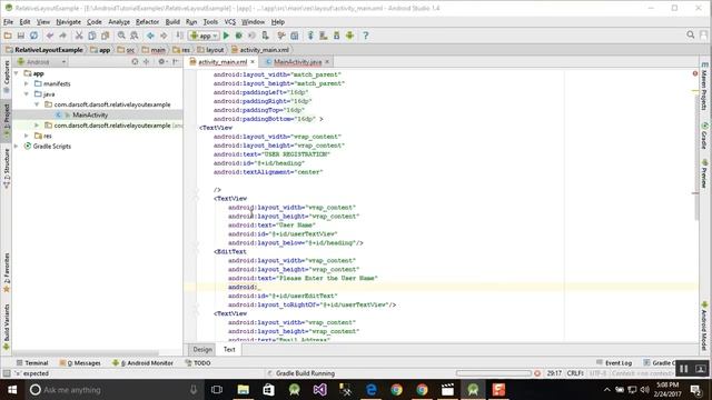 Android Studio Tutorials - 7 - XML Relative Layout - YouTube смотреть онлайн
