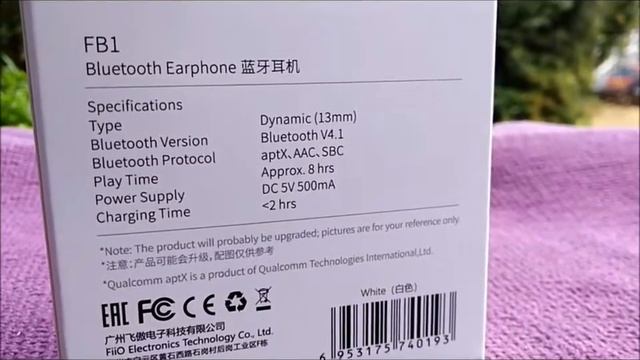 FiiO FB1 Bluetooth Earphones with aptX (No Commentary) - Full Unboxing смотреть онлайн
