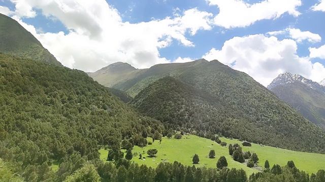 Киргизия. Аламединское ущелье. Таймлапс