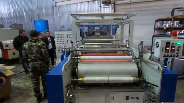 Запуск линии производства стретч-пленки CRMJ 65-65/100 смотреть онлайн