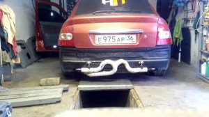 Двойной выхлоп в действии