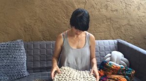 Вязание спицами | Как связать плед толстыми спицами