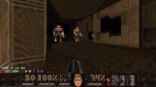 Doom II 1x1 [Map05] UVMax in 4:13 смотреть онлайн