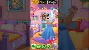 ПОЗДРАВЛЯЕМ Сегодня ДЕНЬ РОЖДЕНИЯ Анджелы "  Прохождение Игры Моя говорящая Анджела 2"