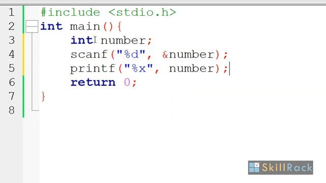 Printing Hexadecimal Value of an Integer in C смотреть онлайн