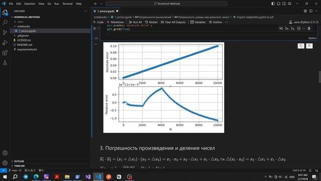 Погрешность вычисления