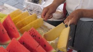 Фруктовая экзотика _ Amazing Korean Fruit Cutting Skills _ Korean Street Food