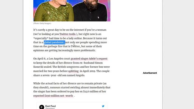NPC progressives are FURIOUS over Adele's divorce! Say they didn't want that kind of equality!