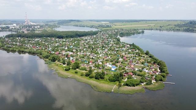 Искусственный остров. Тульская область, Щекинский район, г. Советск.
