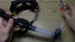 маска для подводного плавания, с креплением под экшн камеру