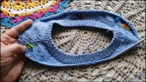 № 296 Начинаю вязать новый процесс спицами.