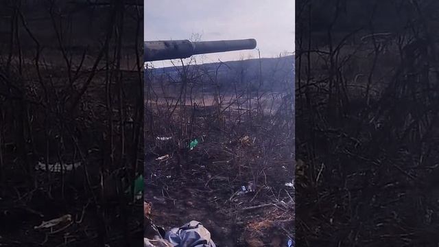 ЛНР_ Белогоровка_ Разбитый Т-64БВ БФУ_ Нет гражданских застроек, негде спрятаться.