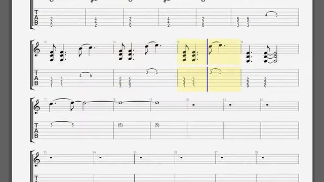 Metallica   The Struggle Within Kirk guitar tablature смотреть онлайн