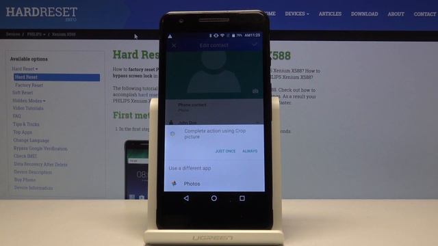 How to Personalize Contact in PHILIPS Xenium X588 - Add Photo to Contact смотреть онлайн