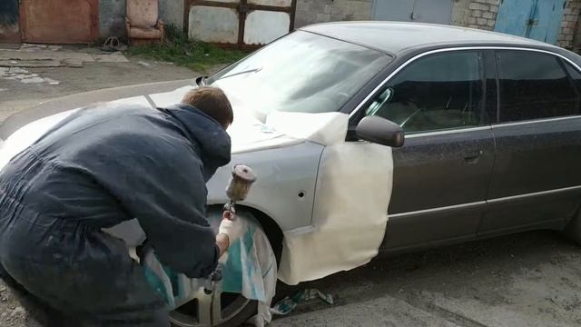 Покраска авто для начинающих своими руками. Шпаклевка грунт металлик лак, как покрасить Audi A8 смотреть онлайн