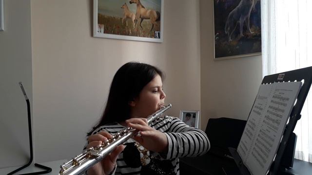 Flute by Pelin Öner - Dudley's Grunt - Trevor Wye - Accompained by our teacher смотреть онлайн
