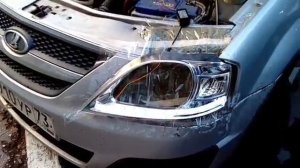 Лада Ларгус установка бегущего повторителя поворота или бегущие поворотники в Лада Ларгус Кросс