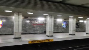 в метро Новосибирска, ст. речной вокзал