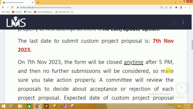 CS619 & CS519 Custom Final Year Project Fall 2023