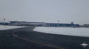 Взлёт из Толмачёво (S7 Airlines | Airbus A320neo)