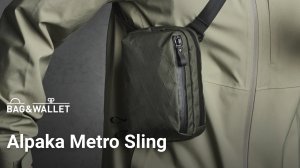 Обзор слинг-сумки Alpaka Metro Sling