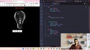 1. On Off Light project using Html Css & Javascript Bangla Tutorial.