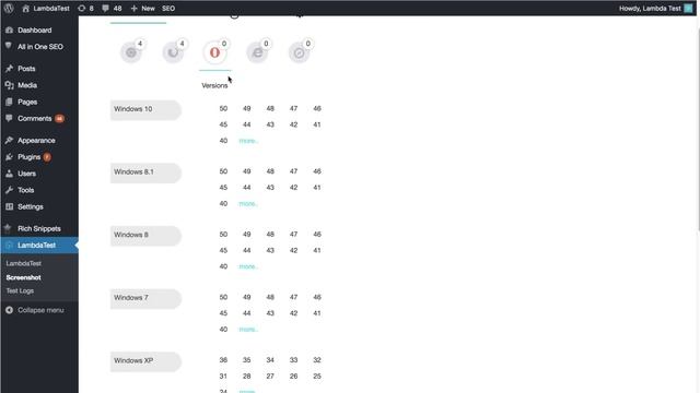 Automated Screenshots Using LambdaTest WordPress Plugin?| LambdaTest Integrations