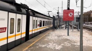 Видеообзор станции МЦД (D4) Солнечная, электропоезда ЭД4М, ЭС2Г (Ласточка) и ЭП2Д // 29 октября 202
