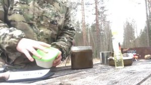 Поход выходного дня. Сырники в котелке на газовой горелке. Старая Малукса. Ленинградская область.