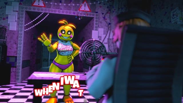 [SFM] FNAF Toy Chica Dodging Dance | Bemax - Fire