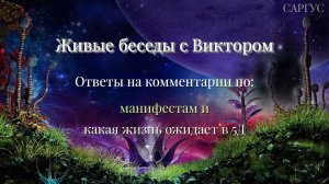 #131 Ответы на комментарии по: манифестам и какая жизнь ожидает в 5Д. Живые беседы с Виктором.