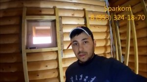 Как отделать парилку!!!Установка печи!!!Декор стен в Парилке!!!