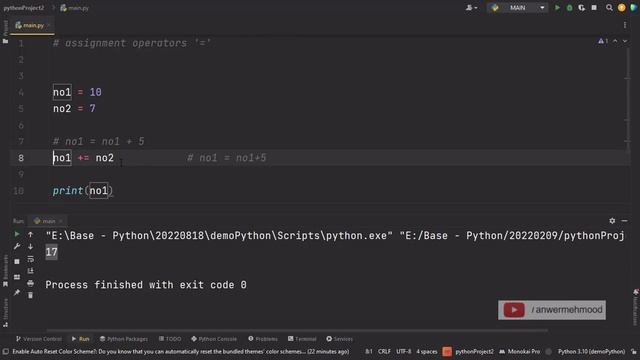 Python Assignment Operator = | Python from scratch in urdu | daily python | python new easy math